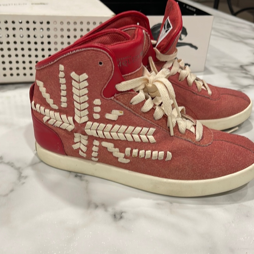 Alexander McQueen Puma high tops sneakers beautiful rose Color size 6